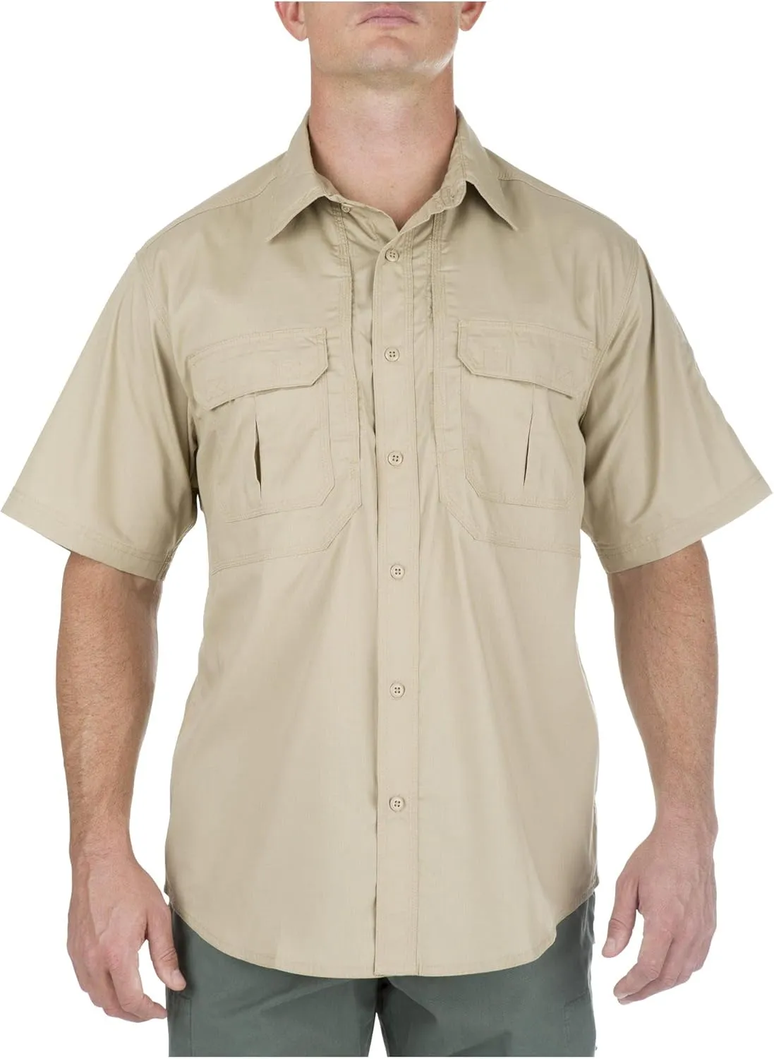 5.11 Tactical Mens Button Down Short Sleeve Shirt with Pockets, Taclite Pro, Style 71175ABR