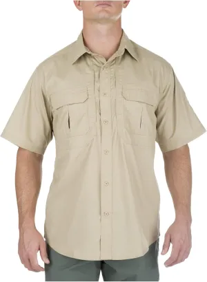 5.11 Tactical Mens Button Down Short Sleeve Shirt with Pockets, Taclite Pro, Style 71175ABR