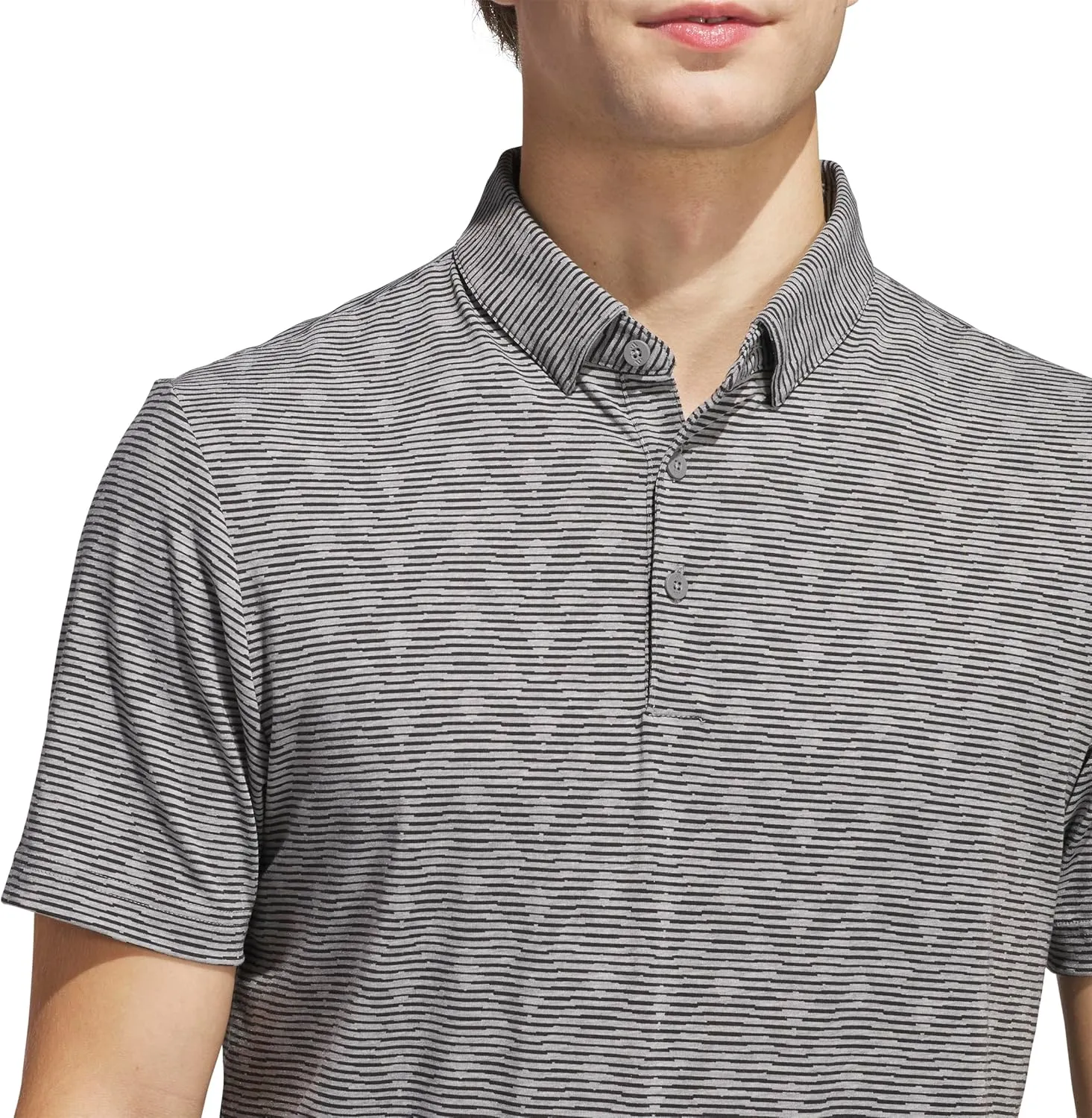 adidas Men's Go-to Printed Stripe Polo Shirt