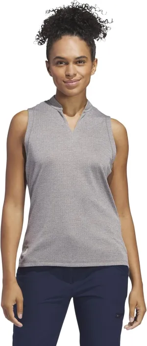 adidas Women's Ultimate365 Textured Sleeveless Polo Shirt