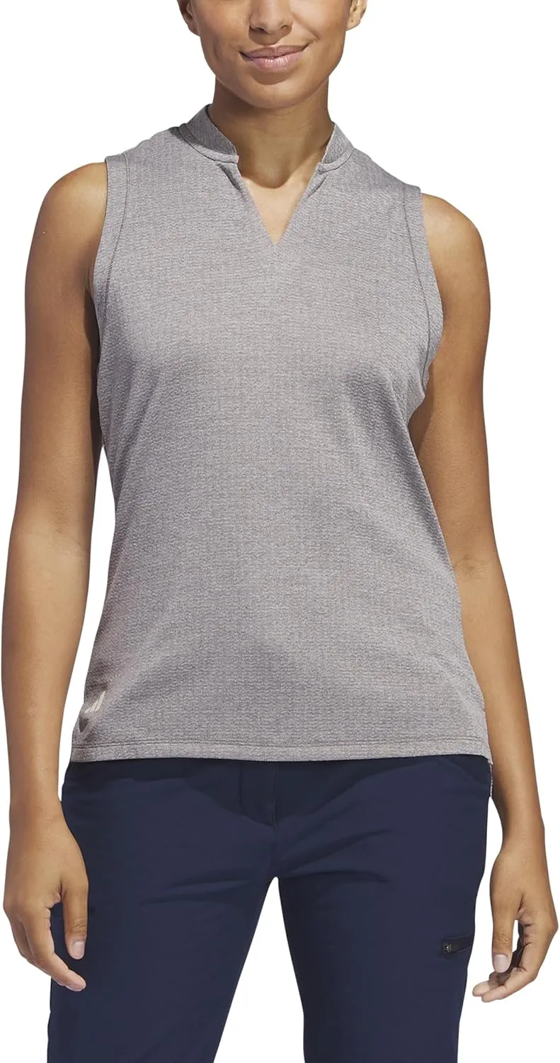 adidas Women's Ultimate365 Textured Sleeveless Polo Shirt