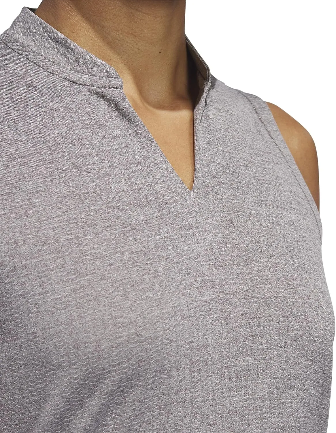 adidas Women's Ultimate365 Textured Sleeveless Polo Shirt
