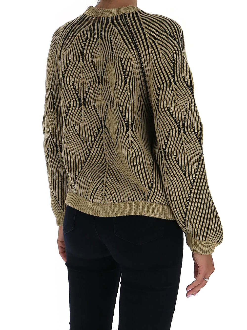 Alberta Ferretti Geometric-Patterned Knit Jumper