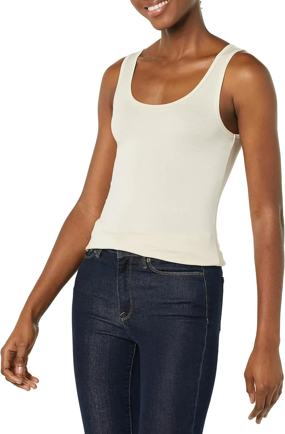 Amazon Essentials Women's Slim-Fit Tank Top, Pack of 2