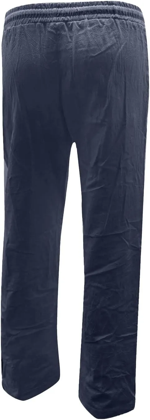 and Straight Solid Elastic Pants Long Drawstring Women Waist Cotton Casual Pants Extra Long Workout Leggings