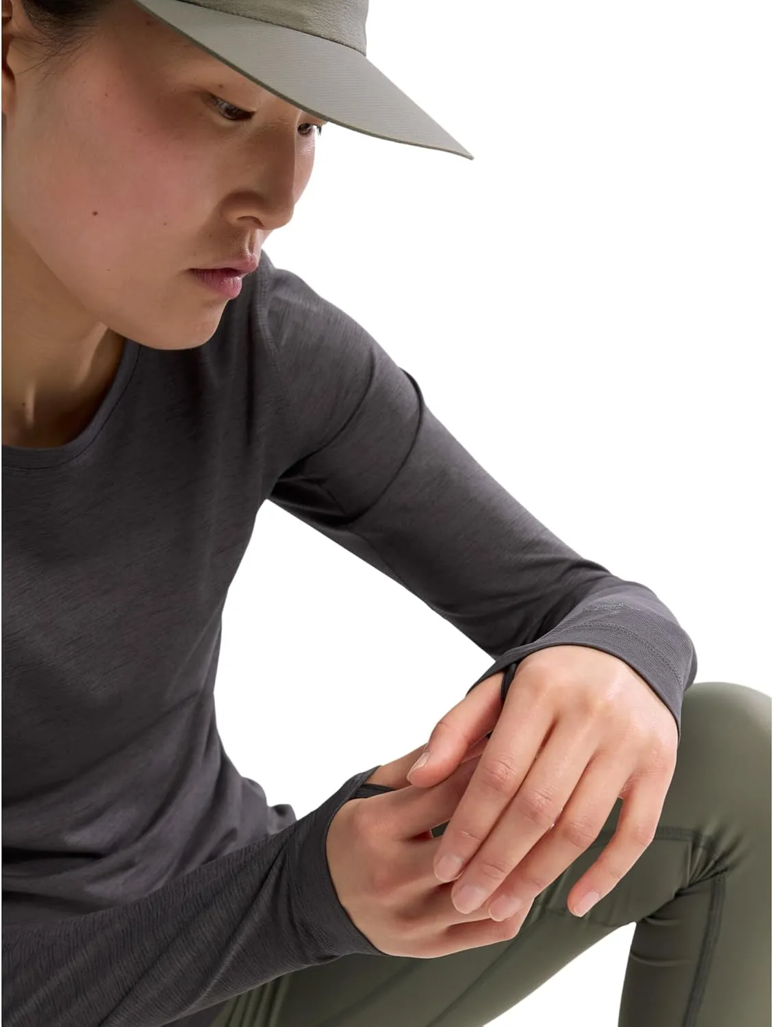 Arc'teryx Taema Crew Neck Long Sleeve Shirts for Women | Quick Dry Long Sleeve Workout Shirts - Hiking Running Fitness Tops