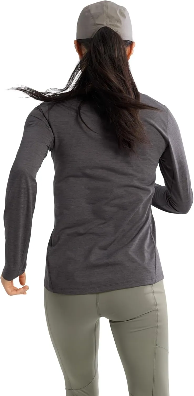 Arc'teryx Taema Crew Neck Long Sleeve Shirts for Women | Quick Dry Long Sleeve Workout Shirts - Hiking Running Fitness Tops