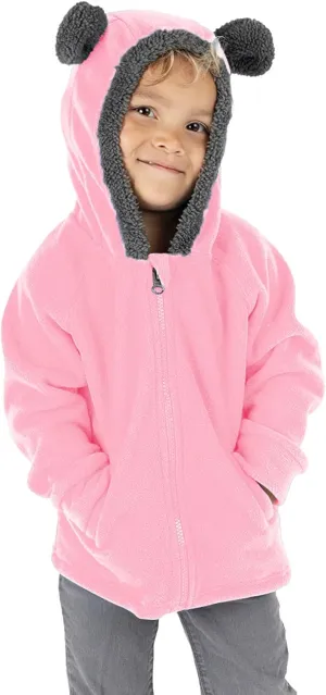 Baby Girls Boys Winter Coats Cartoon Tiger Print Cotton Padded Windproof Warm Snowsuit Bear Ears Hooded Jacket