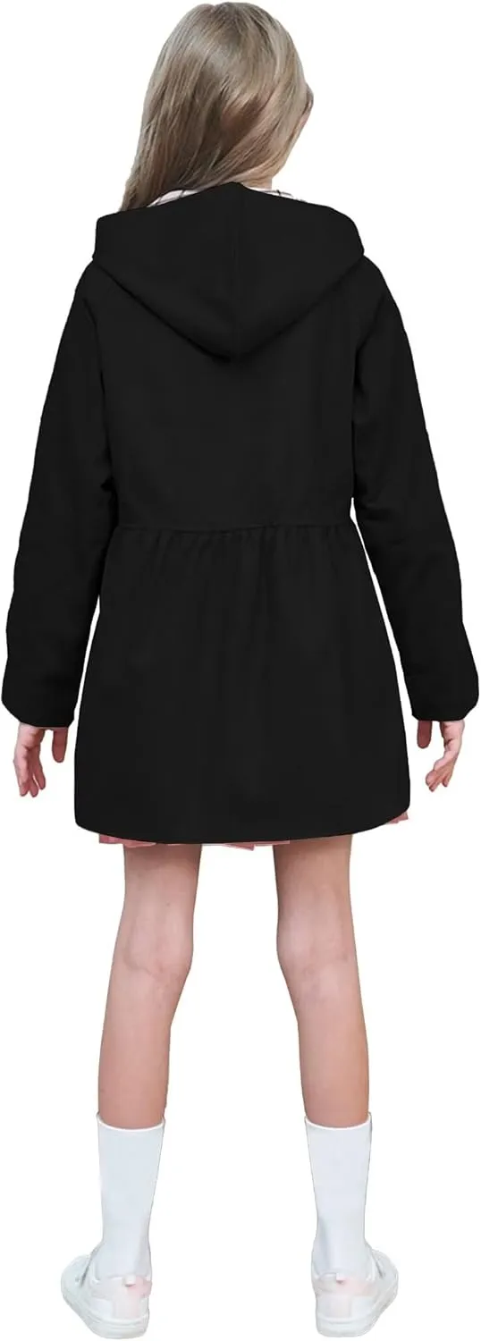 BINPAW Girl's Hooded Trench Coat