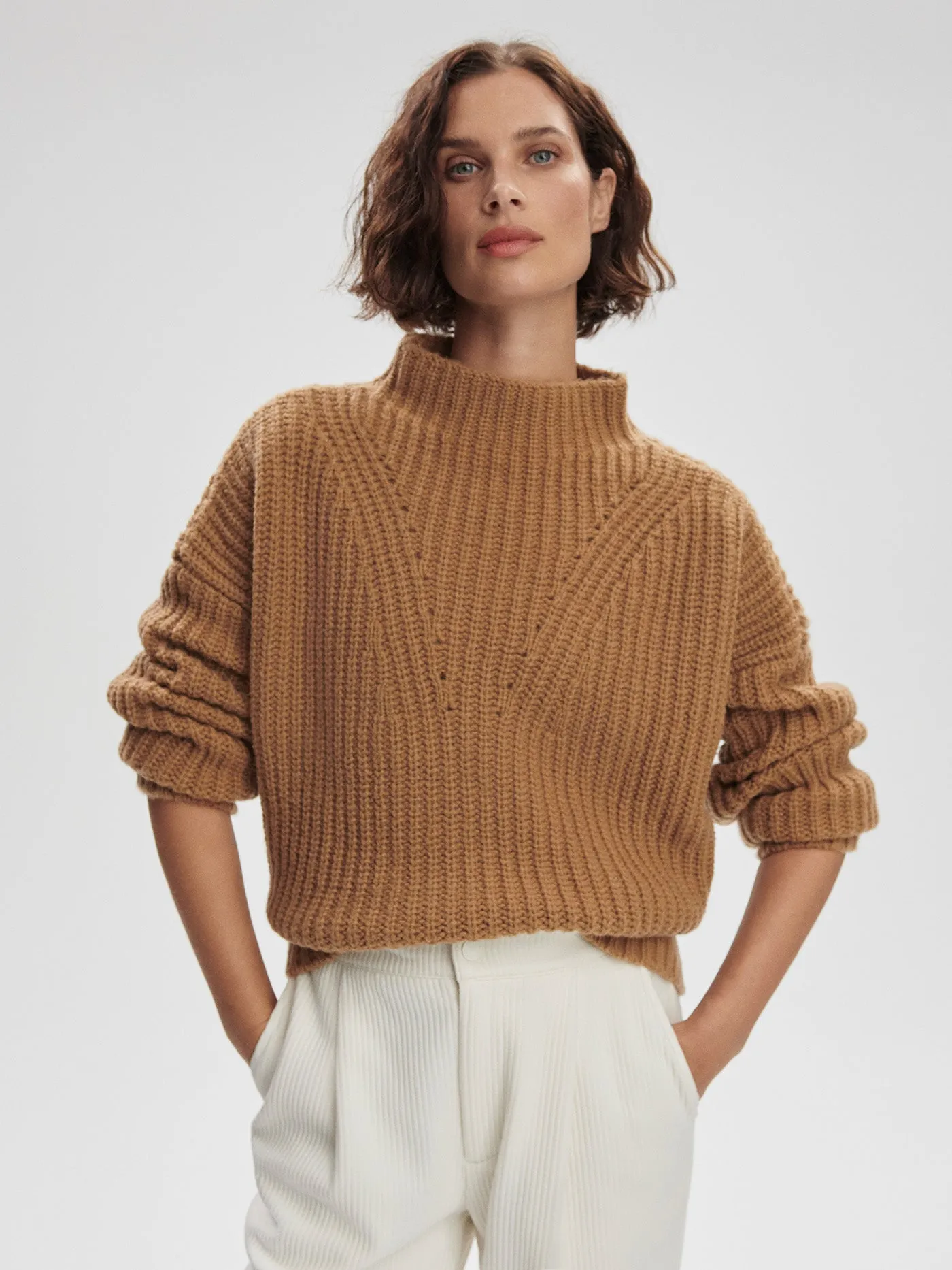 Blossom Mock Neck Knit Sweater