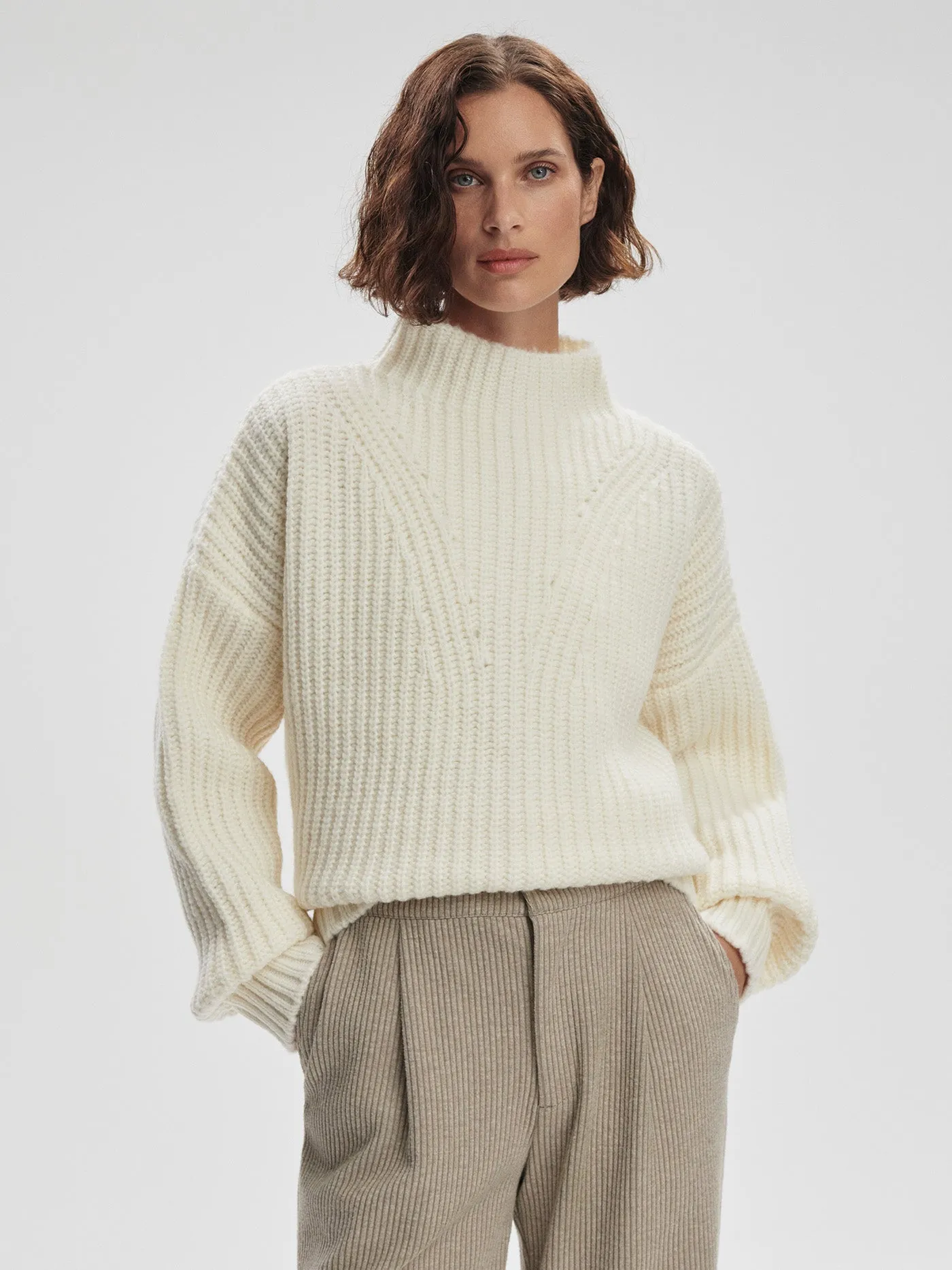 Blossom Mock Neck Knit Sweater