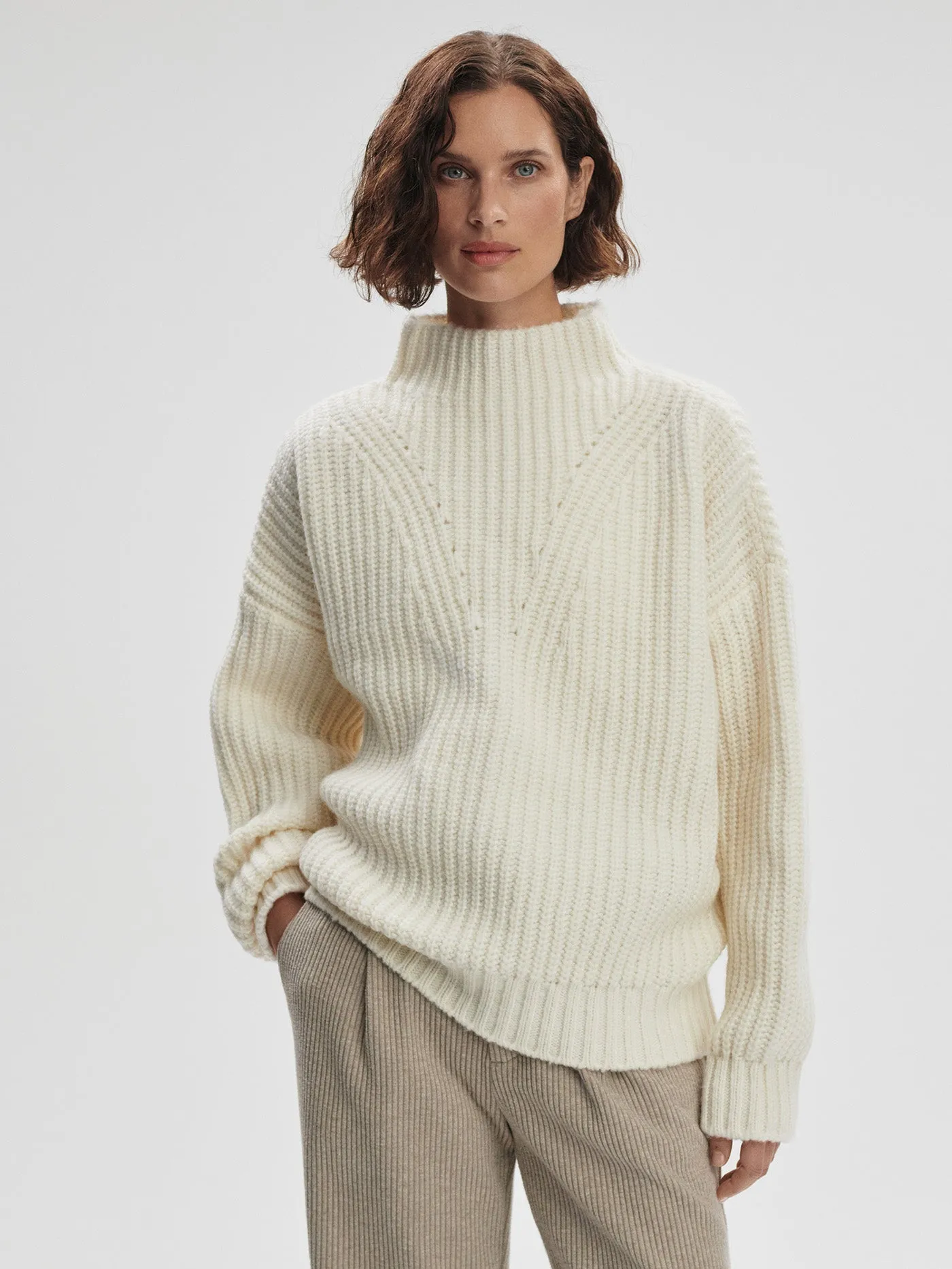 Blossom Mock Neck Knit Sweater