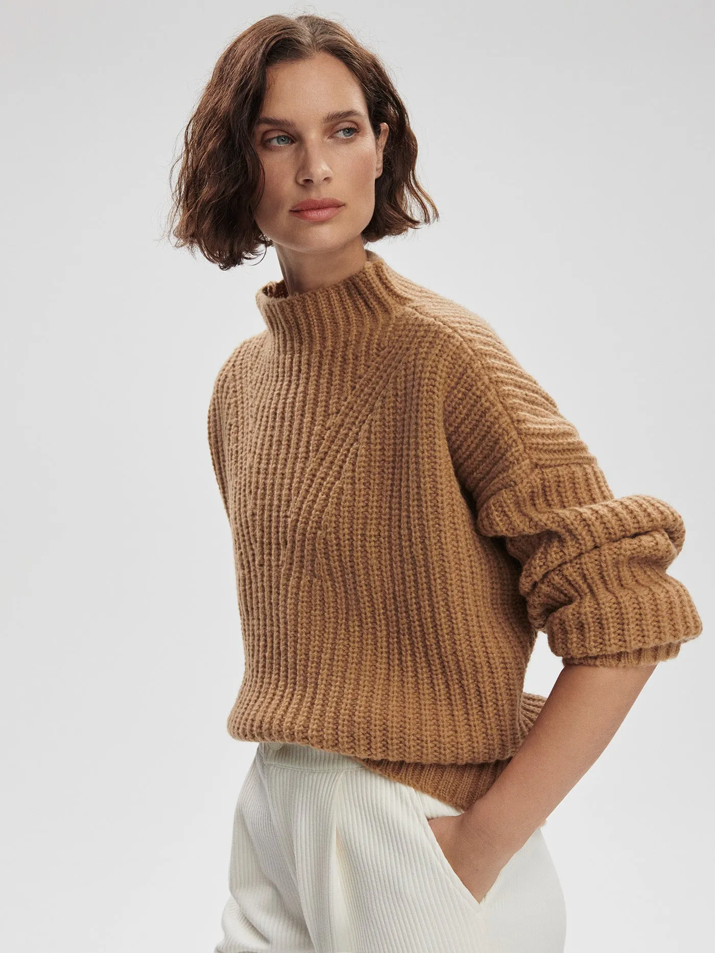 Blossom Mock Neck Knit Sweater