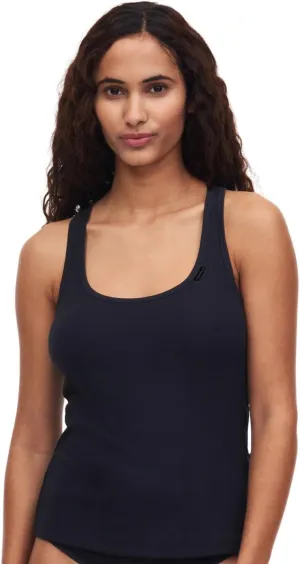 Chantelle Cotton Comfort Tank Top Lightweight Lounge Camisole Underwear Black