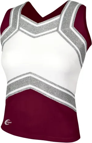 chass Girls' Blaze Shell Top - Adult Sized Cheerleading Uniform Shirt