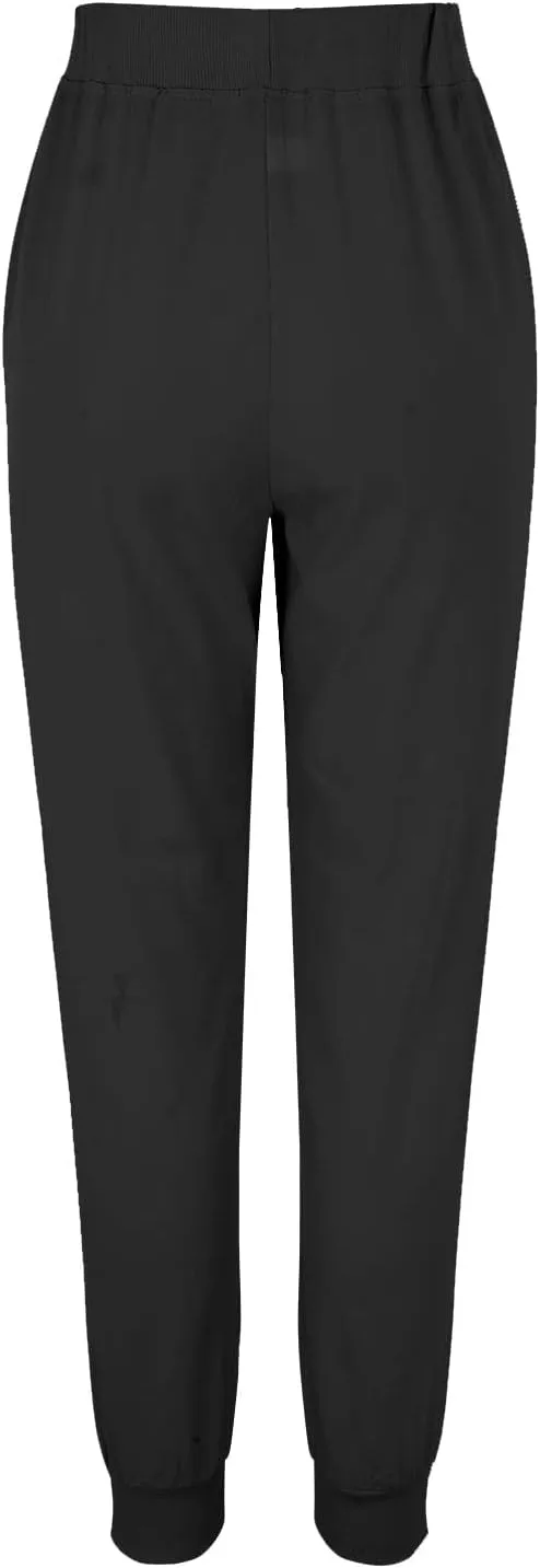 CRNTCEM Womens Straight Leg Beach Pants Slim Fit Travel Running Anckle Pant Workout Sweatpants Casual Cotton Linen Pants