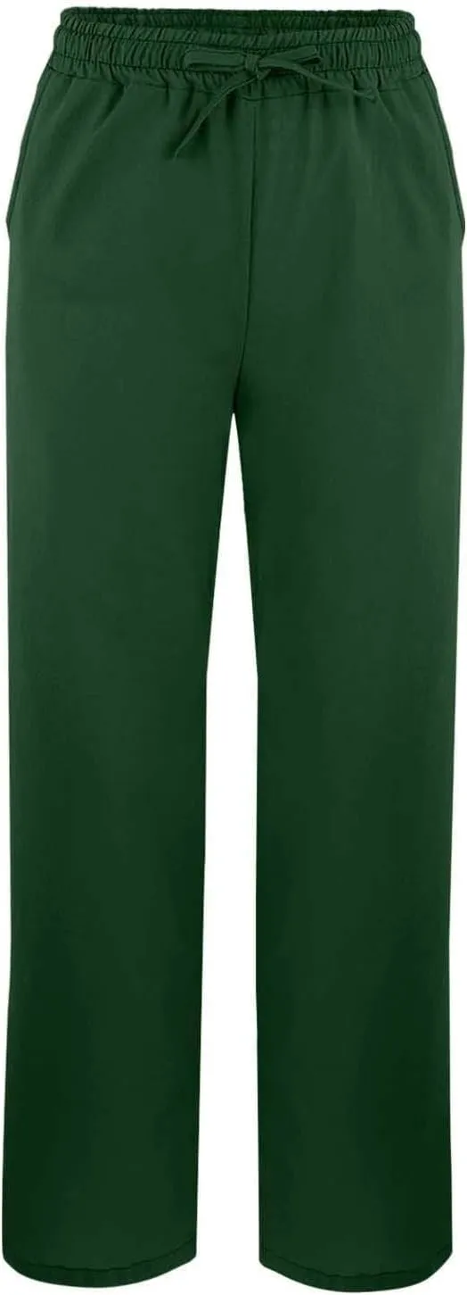 Cropped Linen Pants Women Summer Drawstring High Waisted Crop Lounge Pants Split Straight Leg Beach Pants with Pocket