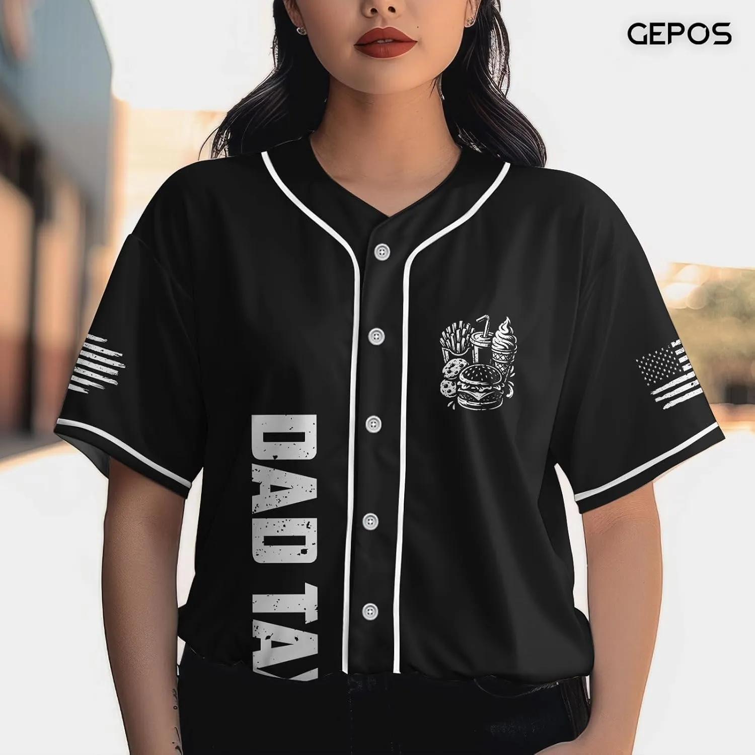 Dad Baseball Shirt, Father Soccer Jersey, Dad Gifts from Daughter Son, Gifts for Dad, Small
