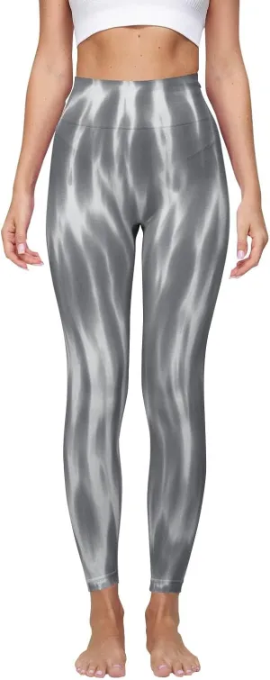 DGZTWLL Butt Lifting Leggings for Women Seamless High Waist Fitness Sport Yoga Pants Tie-Dye TummyControl Gym Workout