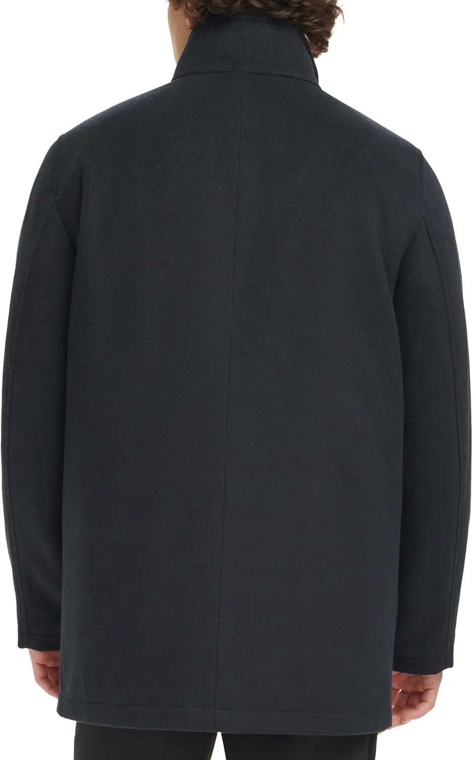 Dockers Men's Wool Melton Two Pocket Full Length Duffle Coat