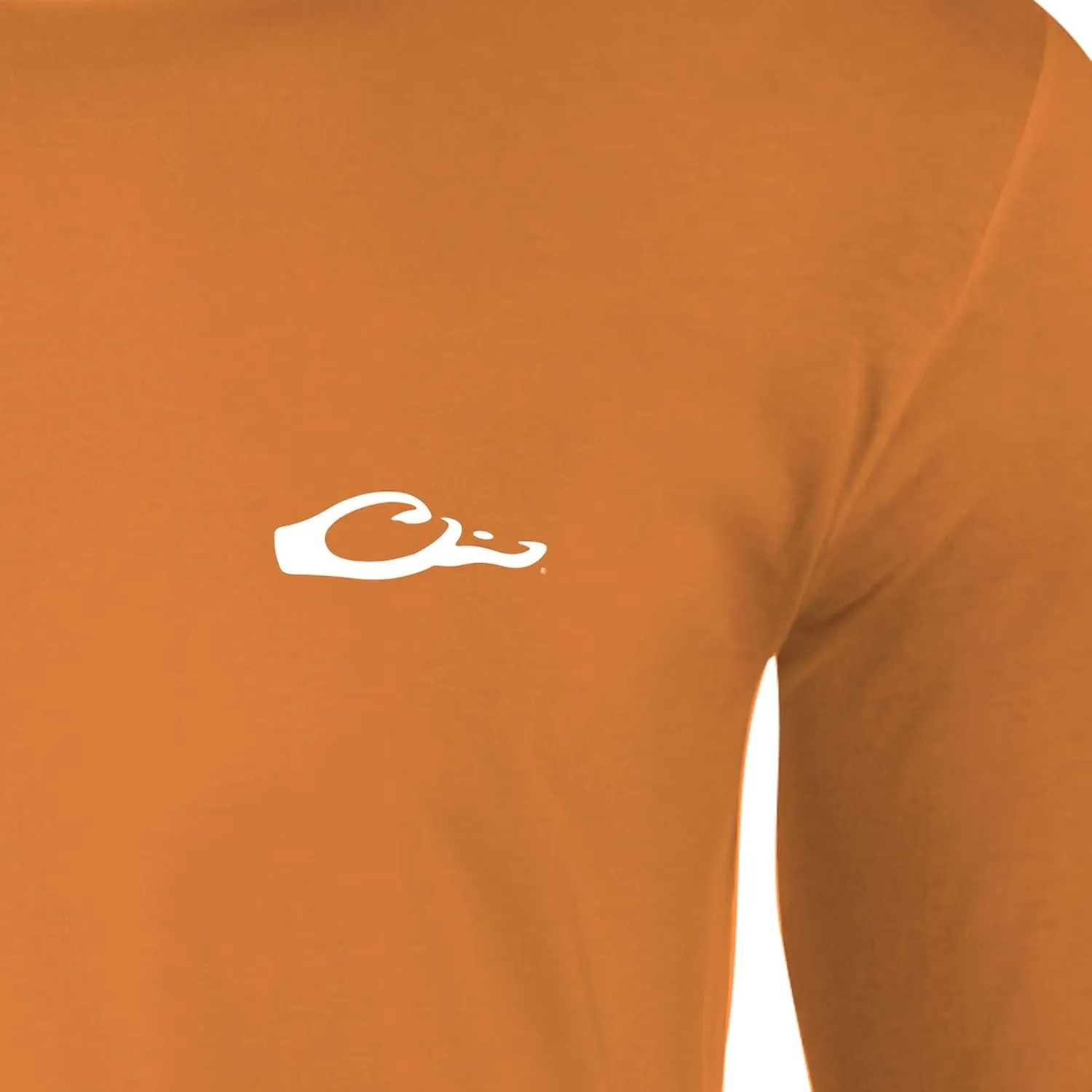 Drake Waterfowl Men's Icon Long Sleeve Logo T-Shirt-Lightweight Soft Breathable Crew Neck Quick-Dry Moisture-Wicking Tee