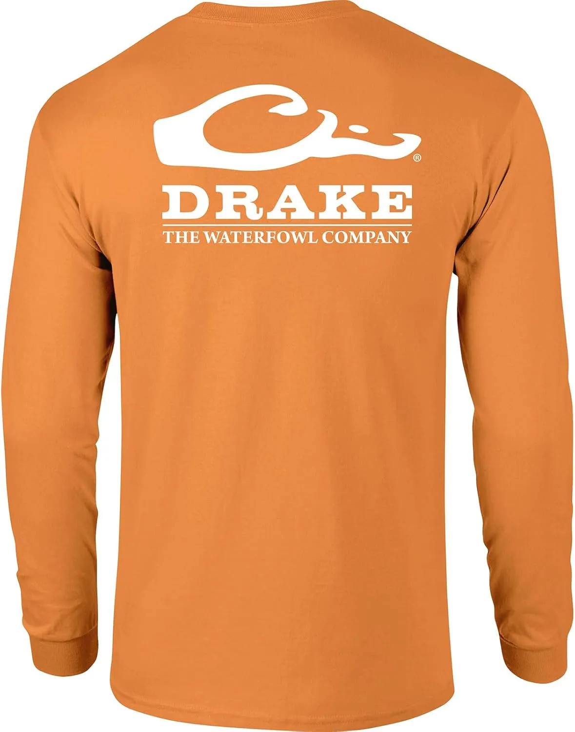 Drake Waterfowl Men's Icon Long Sleeve Logo T-Shirt-Lightweight Soft Breathable Crew Neck Quick-Dry Moisture-Wicking Tee