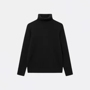 Eddie Wool Rib Rollneck Knit Sweater