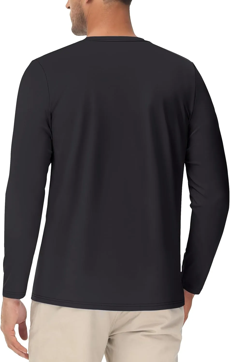 EKLENTSON Men's UPF 80  Sun Protection Shirts Long Sleeve Rash Gurad Quick Dry Swim Shirt Lightweight