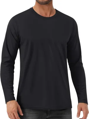 EKLENTSON Men's UPF 80  Sun Protection Shirts Long Sleeve Rash Gurad Quick Dry Swim Shirt Lightweight