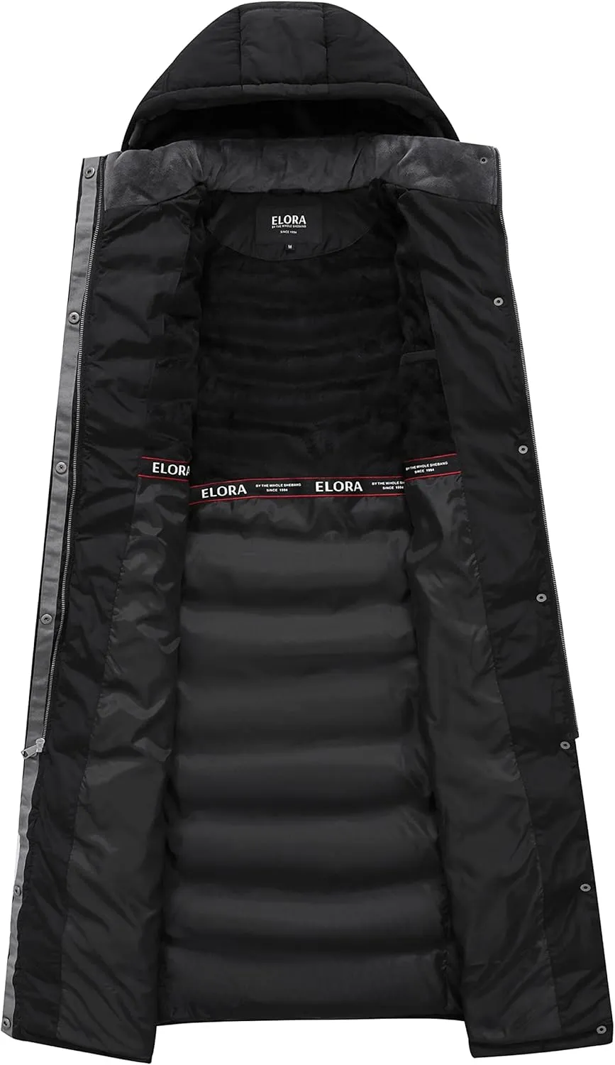 ELORA 47" Women's Winter Coat Heavyweight Full Length Fleece Lined Maxi Puffer Long Coat