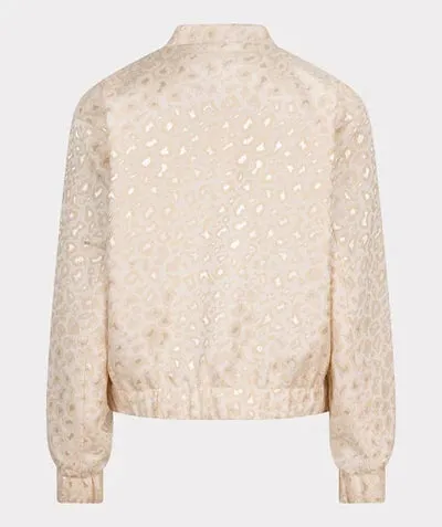 Esqualo Ivory Fancy Leopard Print Jacket