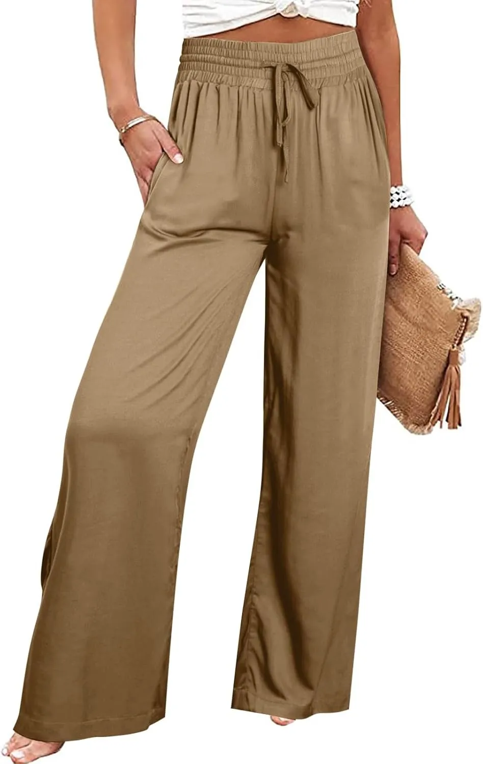 Fashion Pants for Women Casual Gradient Print Bottom Sweatpants Pockets High Waist Sporty Gym Womens Plus Size Pants