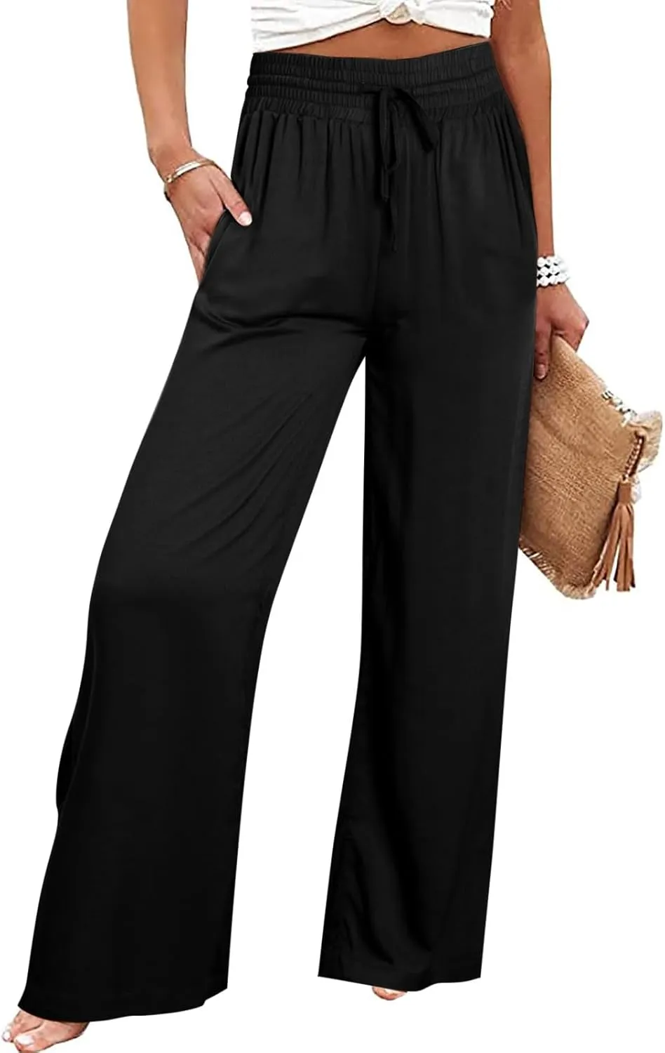 Fashion Pants for Women Casual Gradient Print Bottom Sweatpants Pockets High Waist Sporty Gym Womens Plus Size Pants
