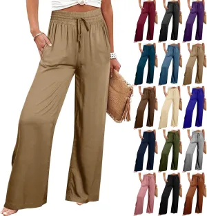 Fashion Pants for Women Casual Gradient Print Bottom Sweatpants Pockets High Waist Sporty Gym Womens Plus Size Pants