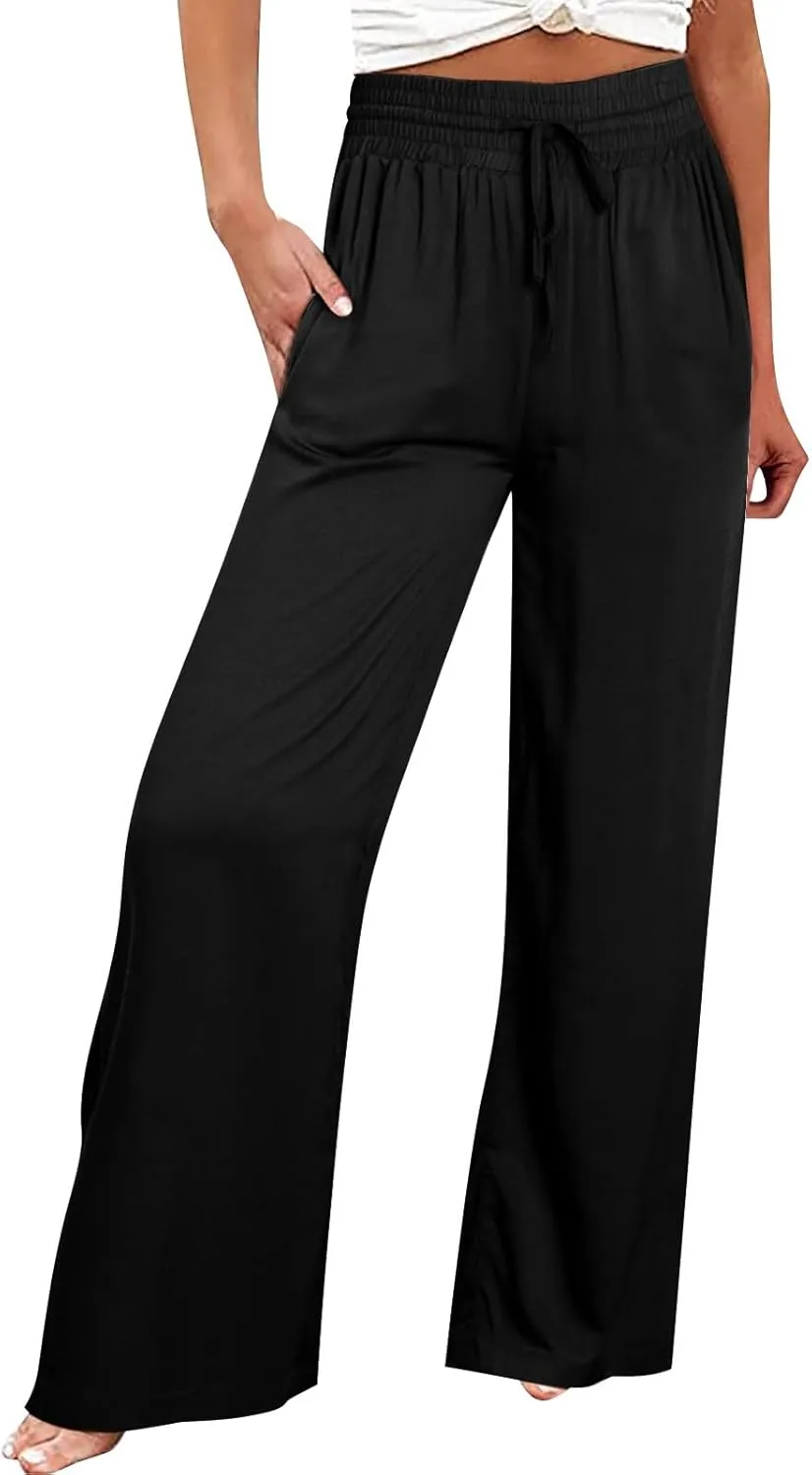 Fashion Pants for Women Casual Gradient Print Bottom Sweatpants Pockets High Waist Sporty Gym Womens Plus Size Pants