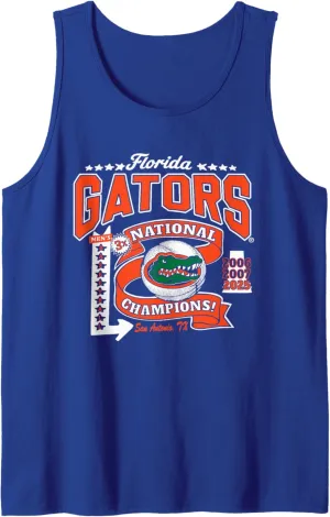 Florida Gators National Champs 2025 Men's Basketball Stars Tank Top