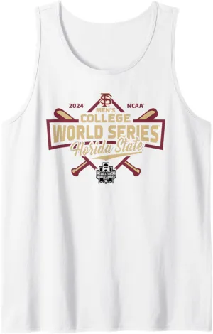 Florida State Seminoles College World Series 2024 Baseball Tank Top