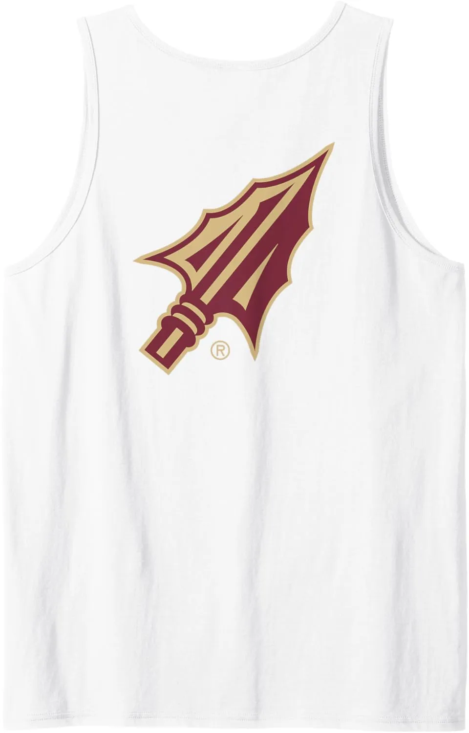 Florida State Seminoles Front/Back FSU White Tank Top