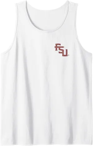 Florida State Seminoles Front/Back FSU White Tank Top