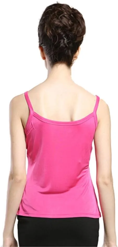 Forever Angel Women's 100% Silk Lace Camisole Cami Tank Top