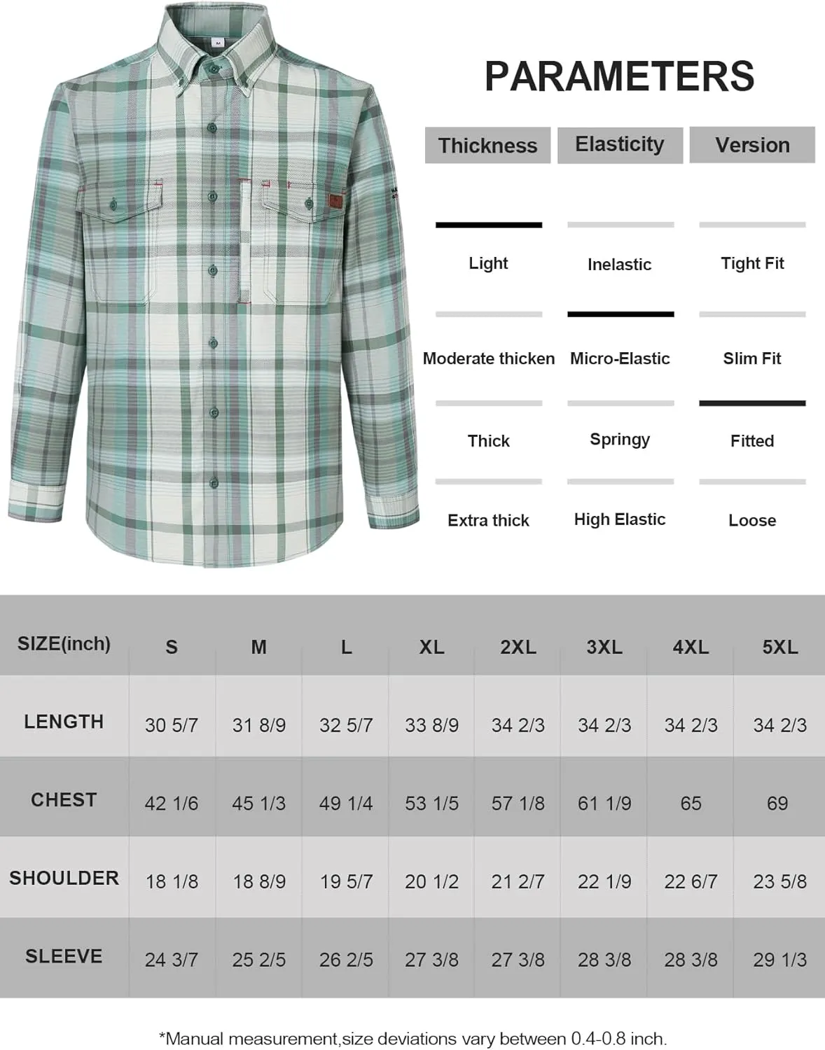 FR Shirts for Men 6.5OZ Welding Shirt Pearl Snap Light Weight Flame Resistant Shirts CAT2/NFPA2112
