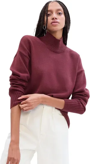 GAP Women's Cotton Turtleneck Sweater