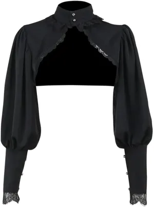Goth Lace Shrug Fashion Trendy Crop Top Shrugs for Women