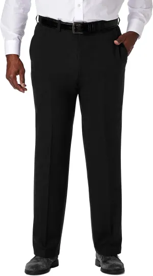 Haggar Men's Cool 18 Pro Classic Fit Flat Front Dress Casual Stretch Golf Pant (Regular and Big & Tall Sizes)