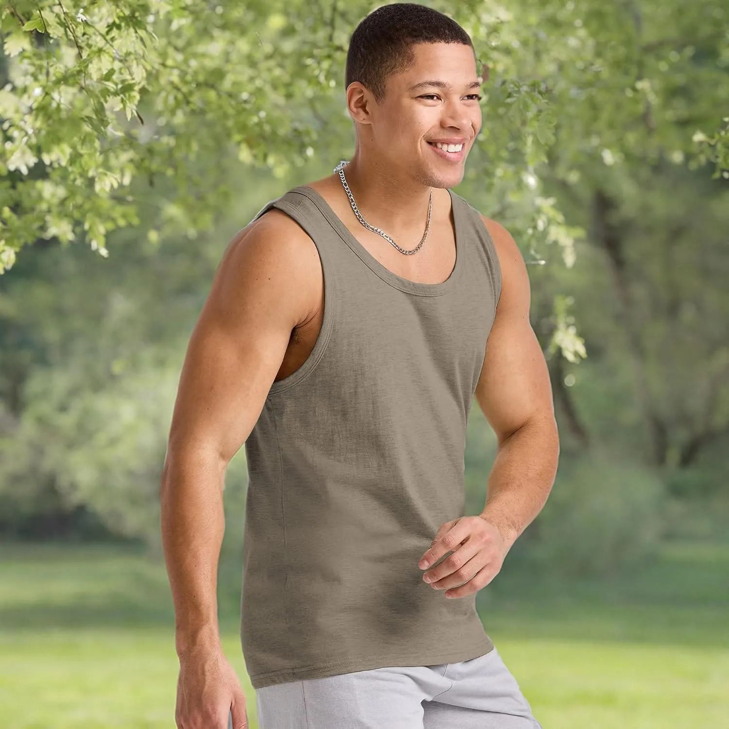 Hanes Originals Top, 100% Cotton Men, Sleeveless Tank Shirt