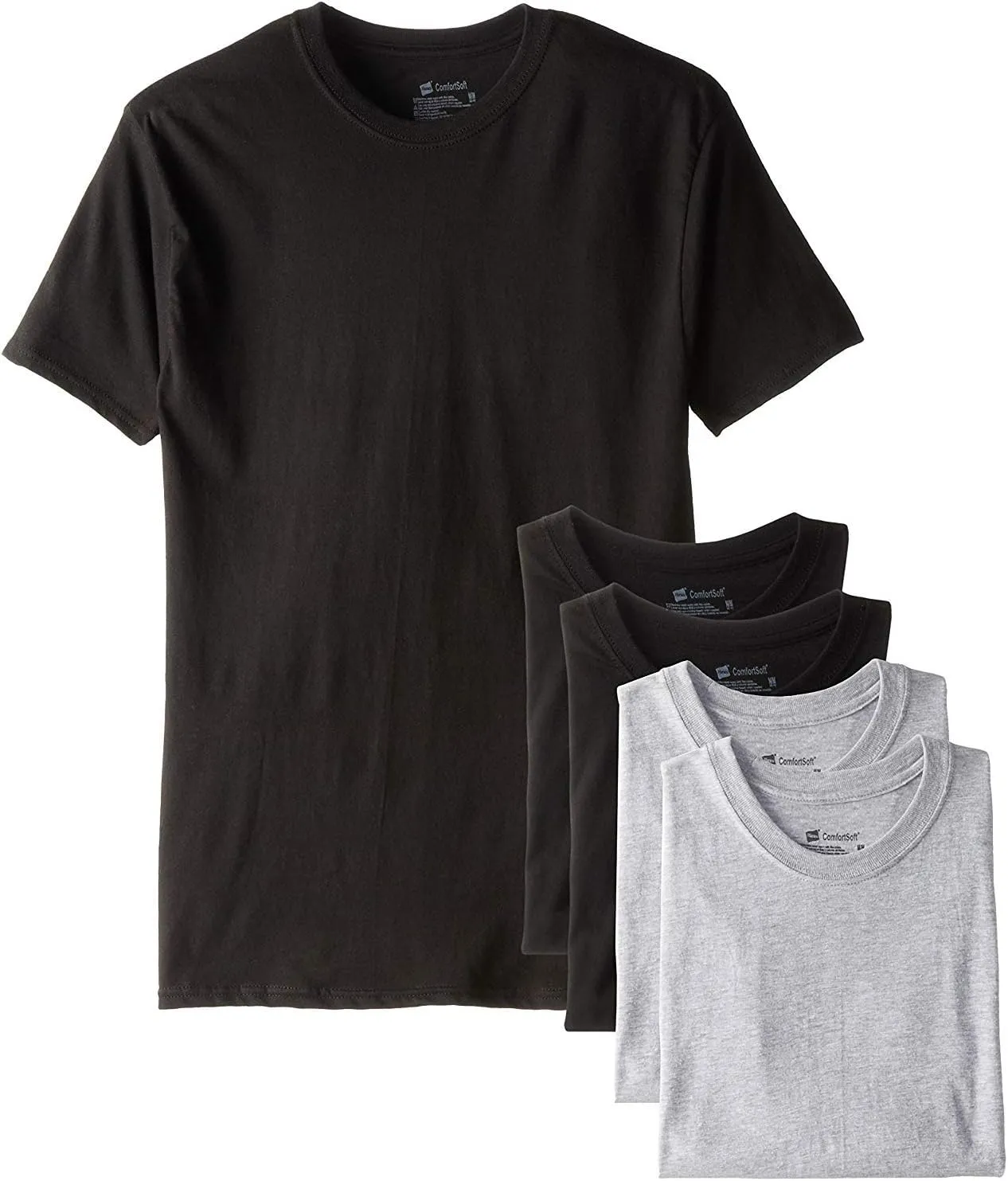 Hanes Ultimate Men's 4-Pack FreshIQ Crew Shirt