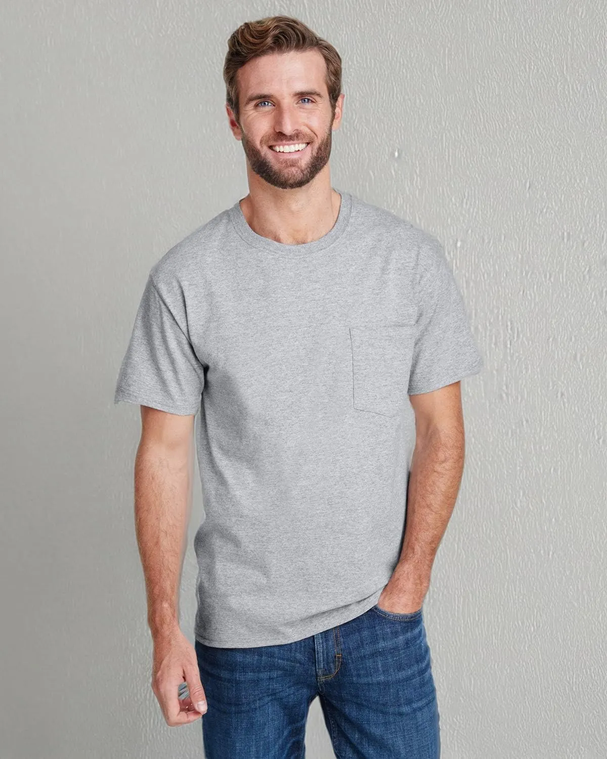Hanes - Workwear Short Sleeve Pocket T-Shirt - W110
