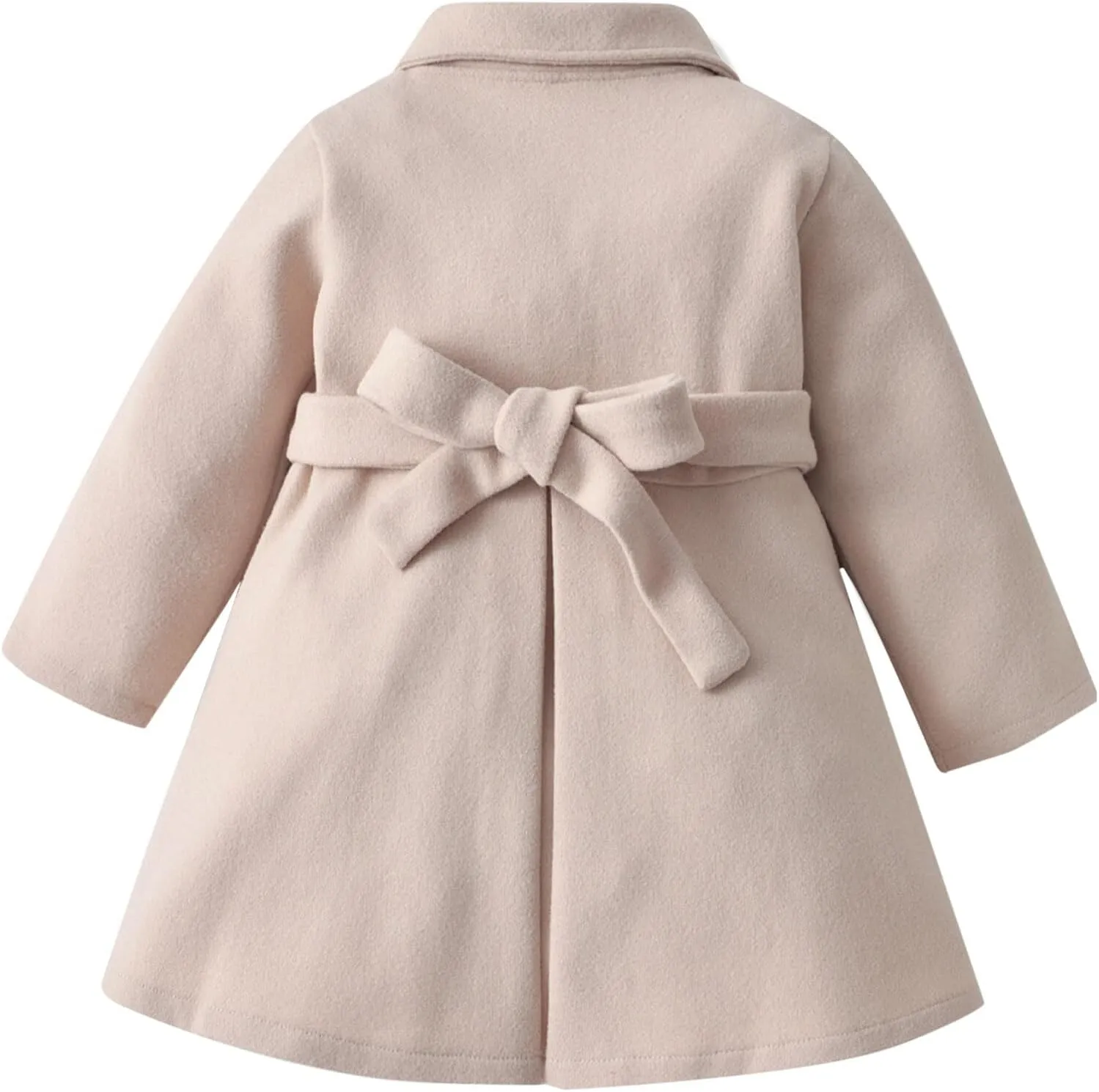Happy Cherry Kids Girls Dress Coats Cloak Button Jacket Clothes Outerwear Clothes Winter Trench Peacoat