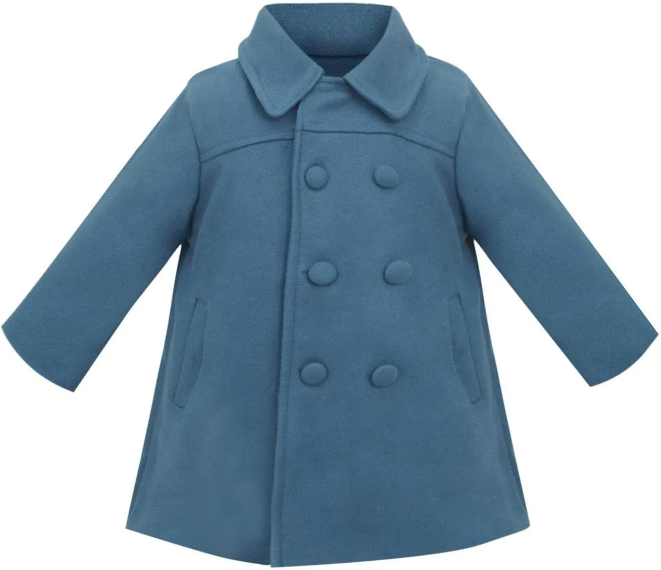 Happy Cherry Kids Girls Dress Coats Cloak Button Jacket Clothes Outerwear Clothes Winter Trench Peacoat