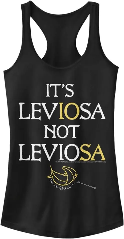 Harry Potter Deathly Hallows Leviosa Women's Fast Fashion Racerback Tank Top